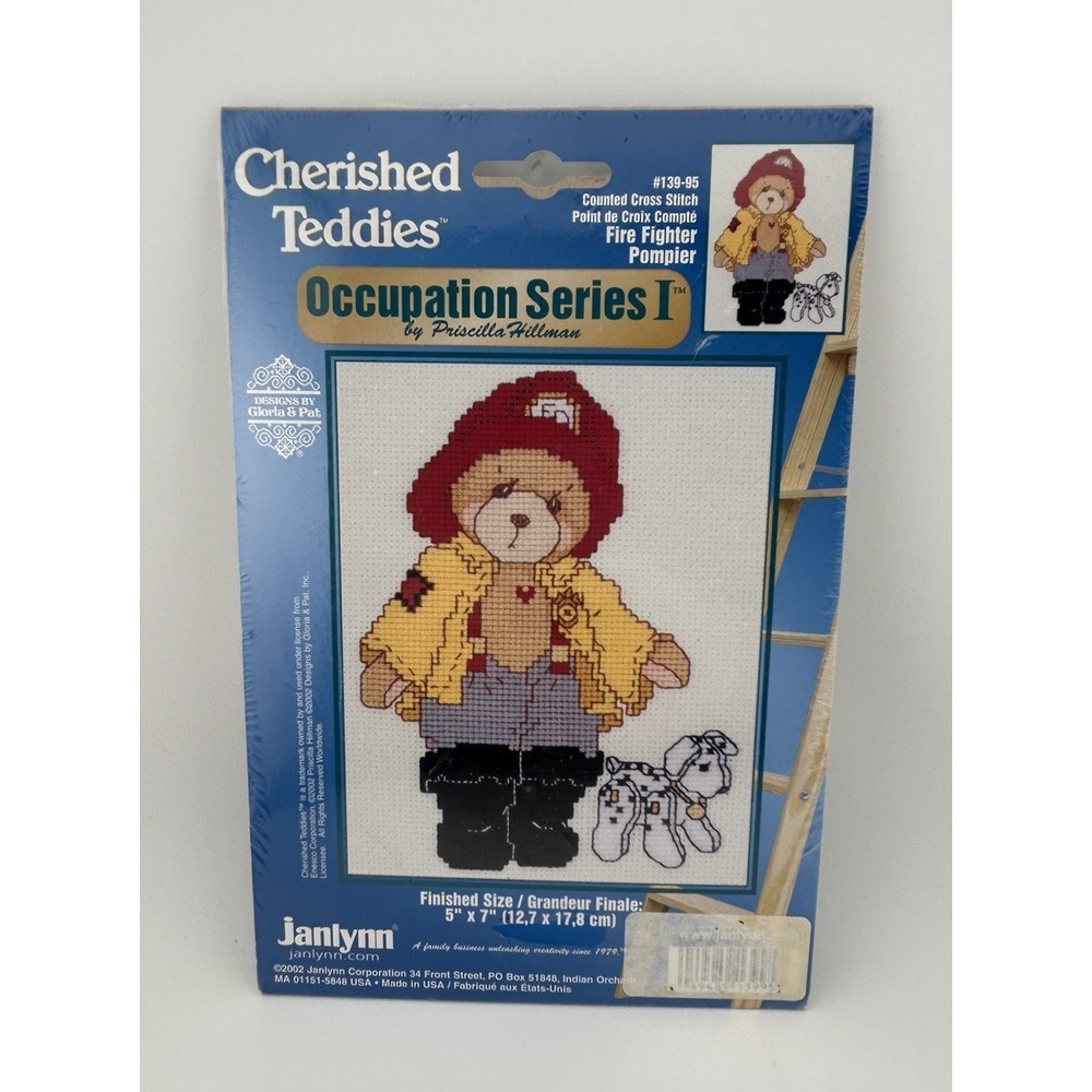 Janlynn Cherished Teddies - Occupation Series 1 - Fire Fighter Pompier - #139-95